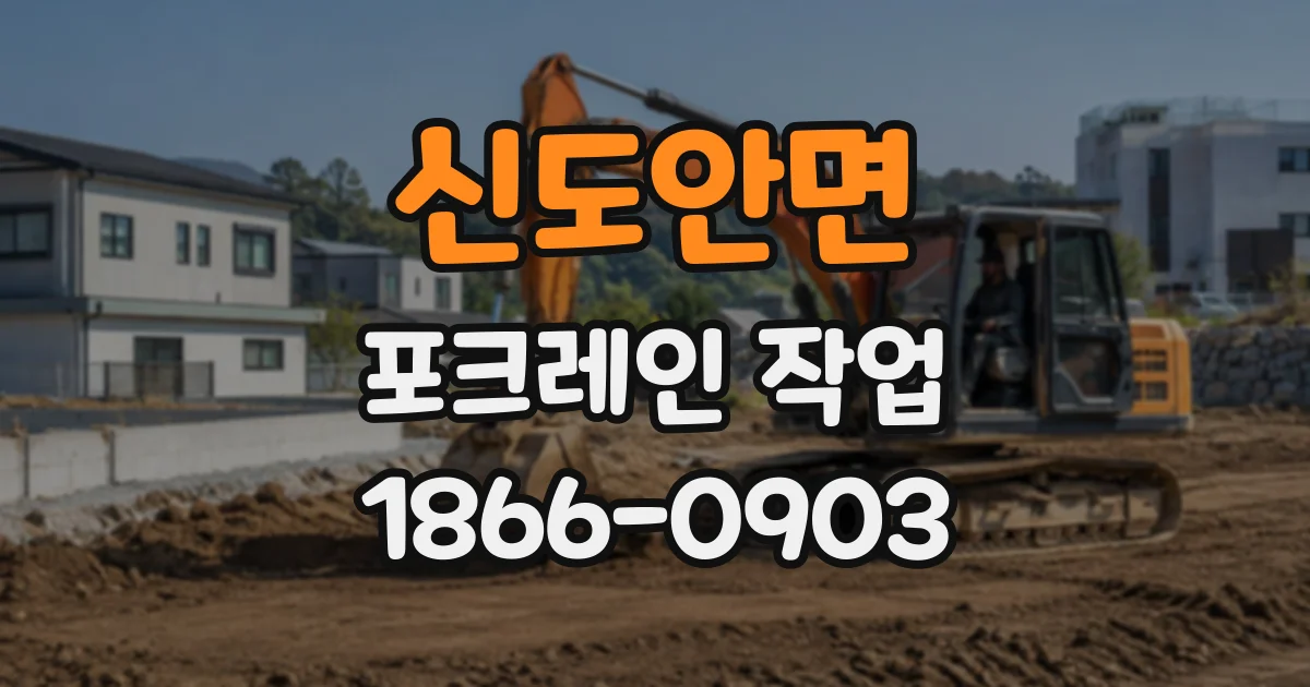 신도안면 포크레인작업