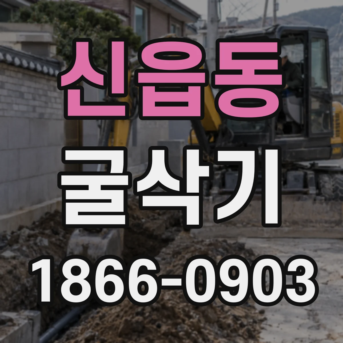 신읍동 굴삭기