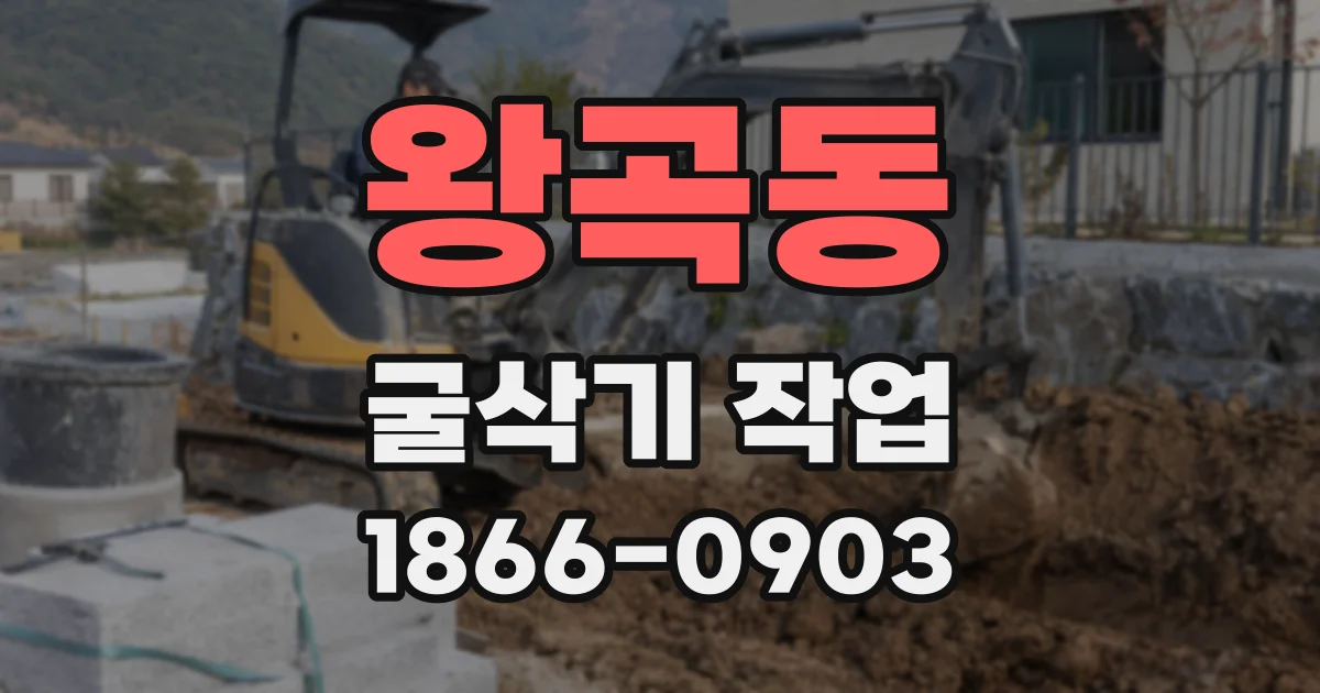 왕곡동 굴삭기 작업