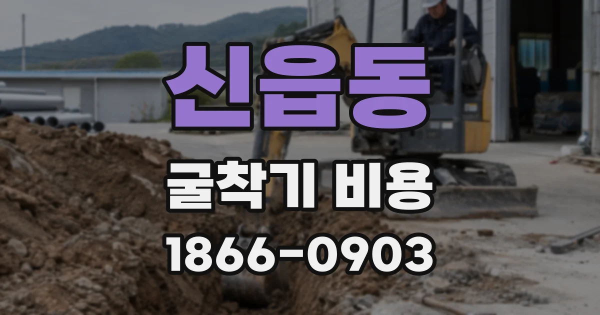 신읍동 굴착기 비용
