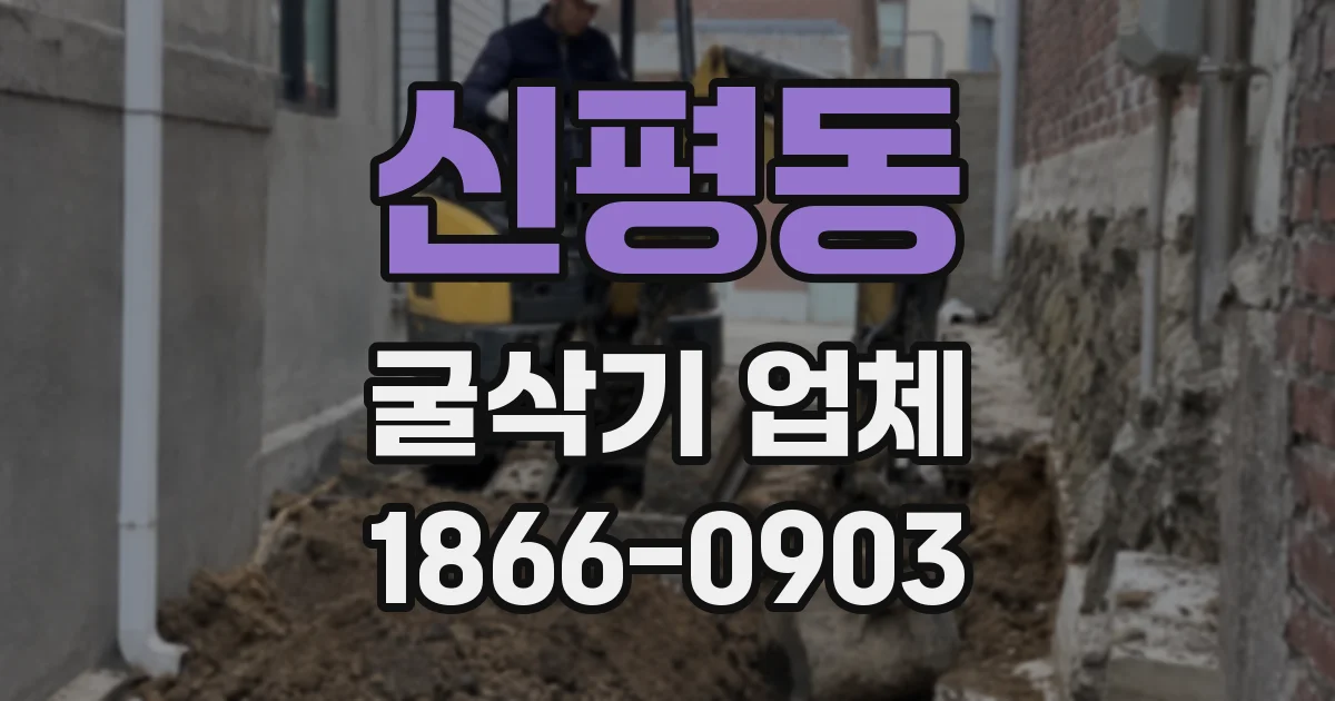 신평동 굴삭기 업체