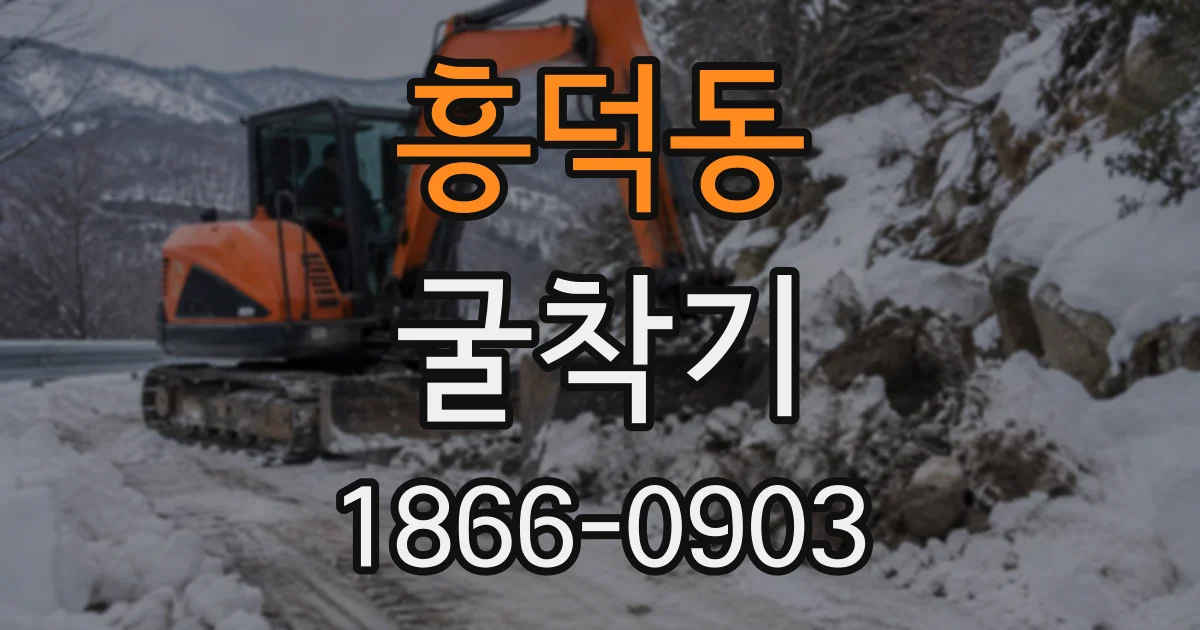 흥덕동 굴착기