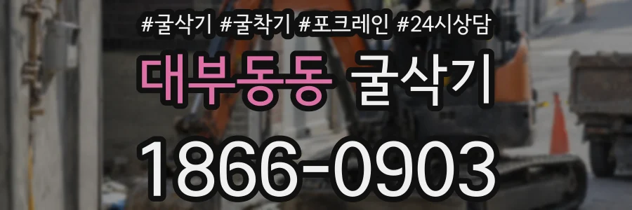 대부동동 굴삭기