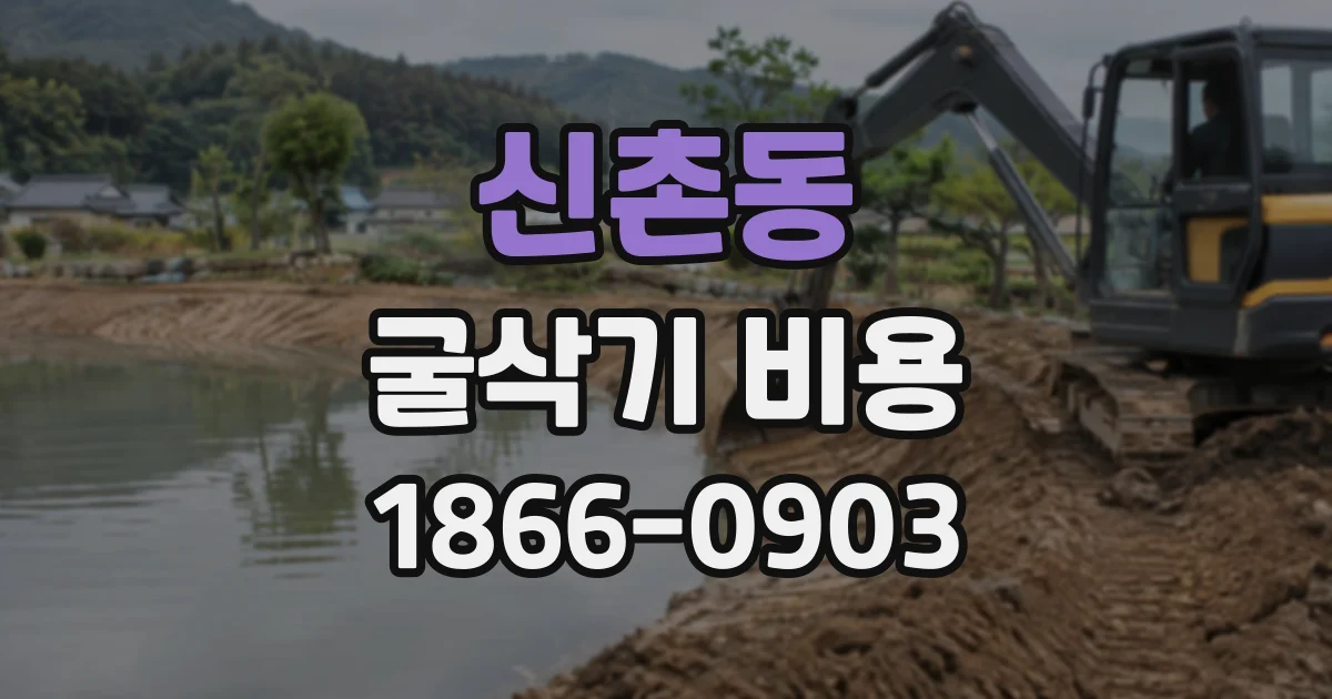 신촌동 굴삭기비용