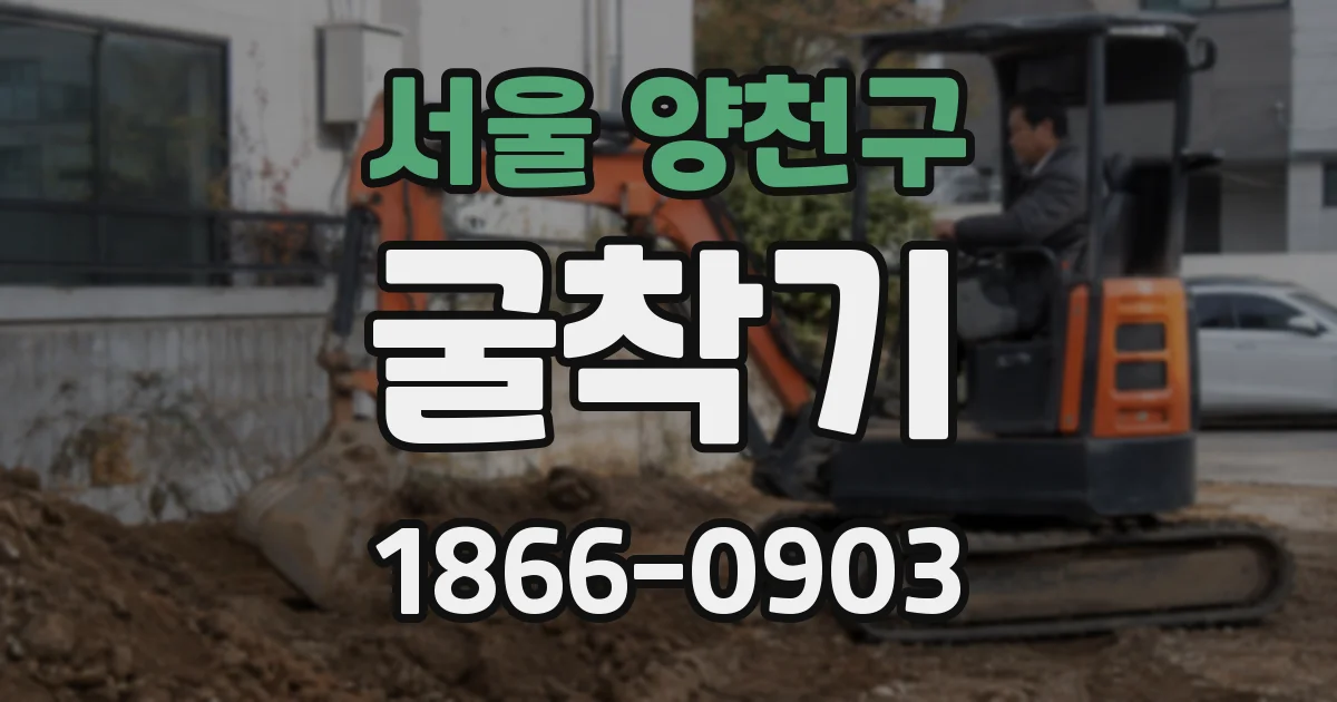 서울 양천구 굴착기