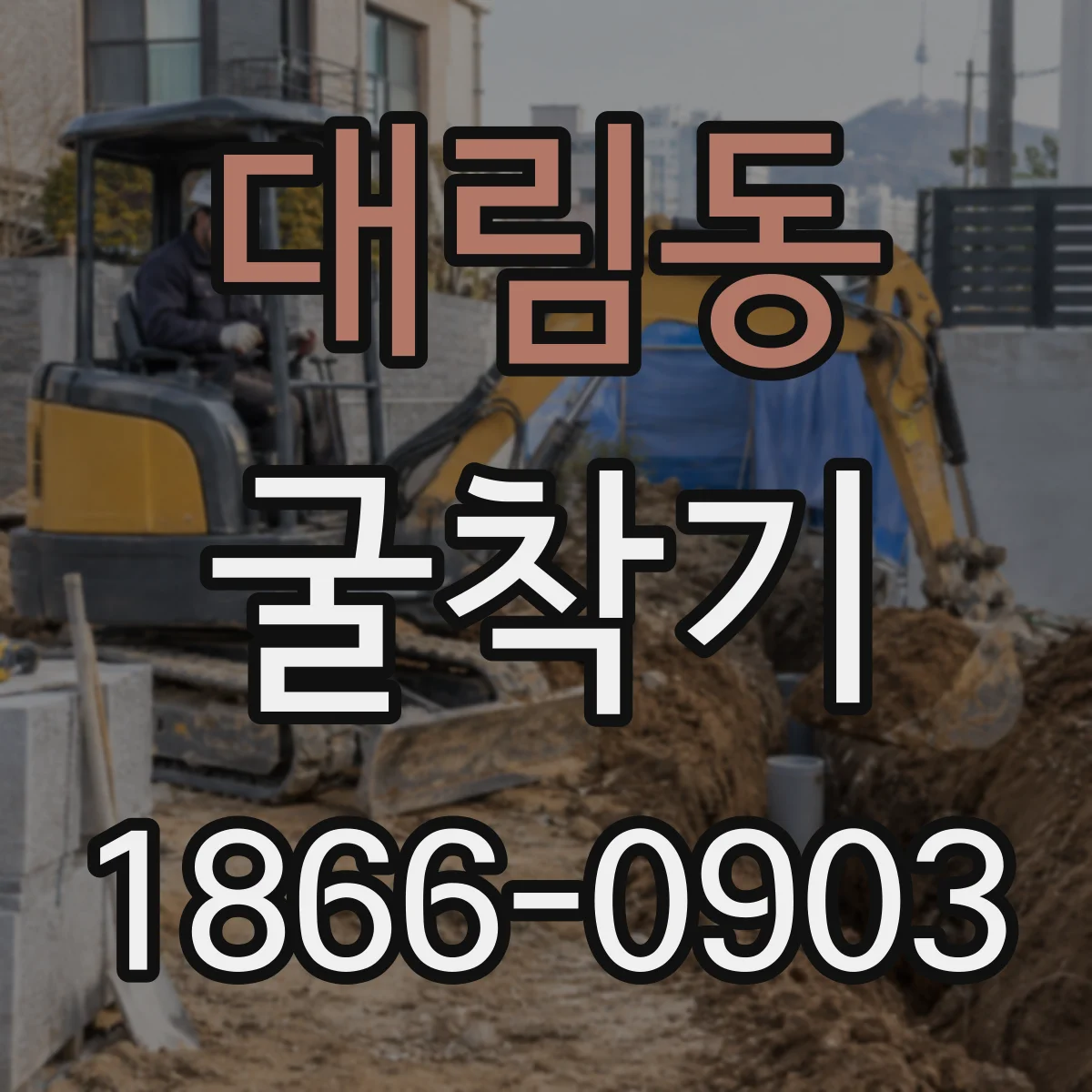 대림동 굴착기