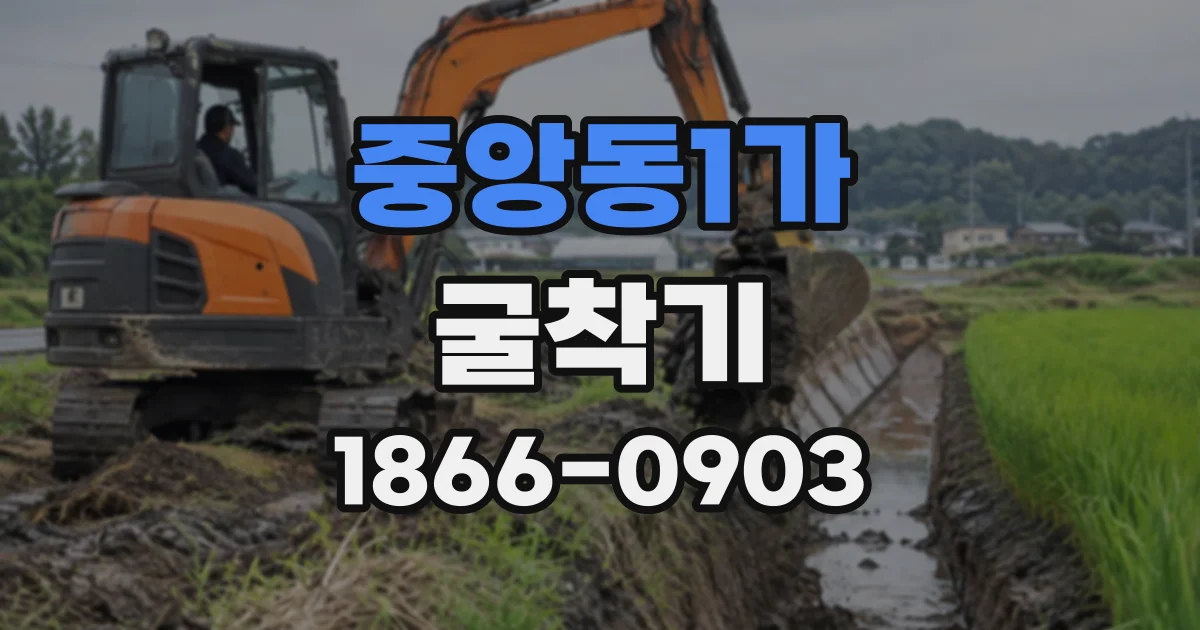 중앙동1가 굴착기
