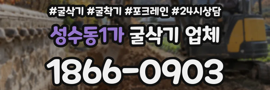 성수동1가 굴삭기 업체