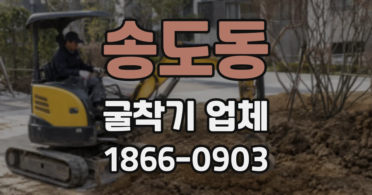 송도동 굴착기 업체
