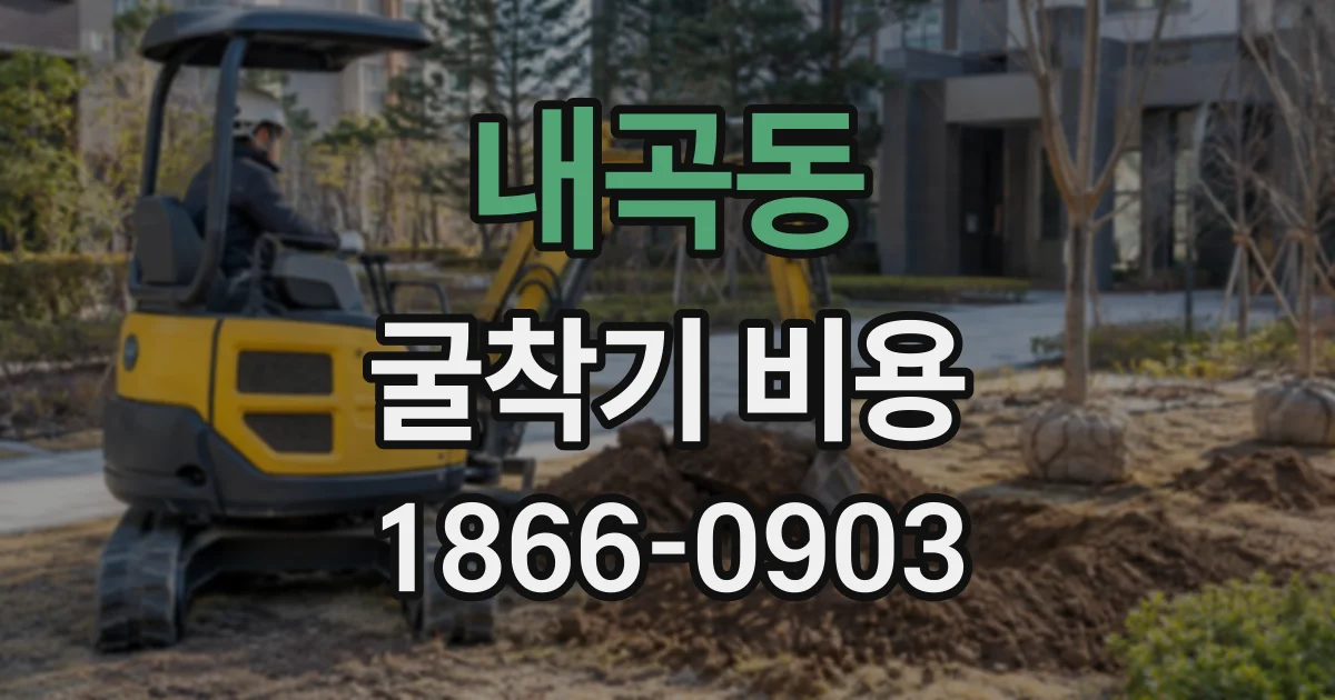 내곡동 굴착기비용