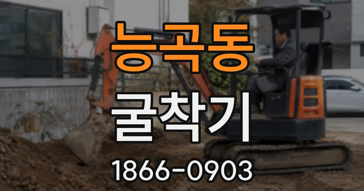 능곡동 굴착기