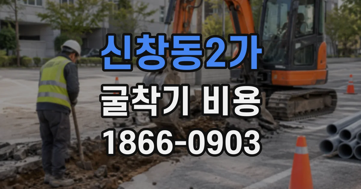 신창동2가 굴착기비용