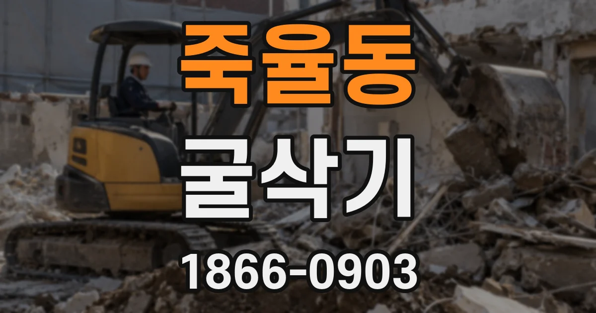 죽율동 굴삭기