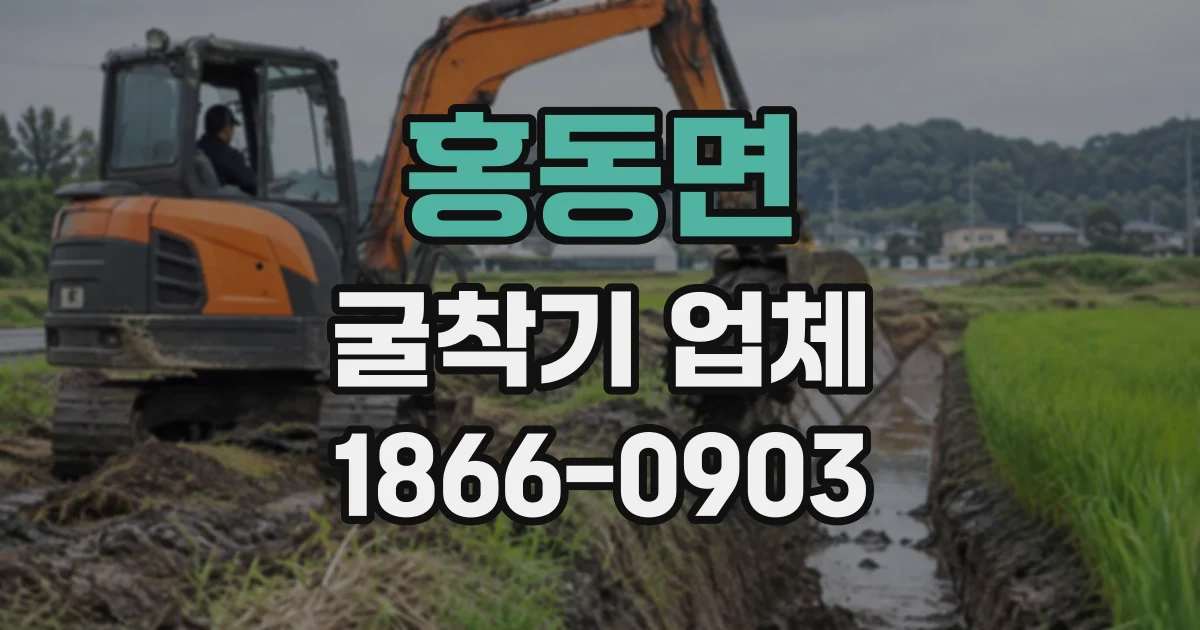 홍동면 굴착기업체