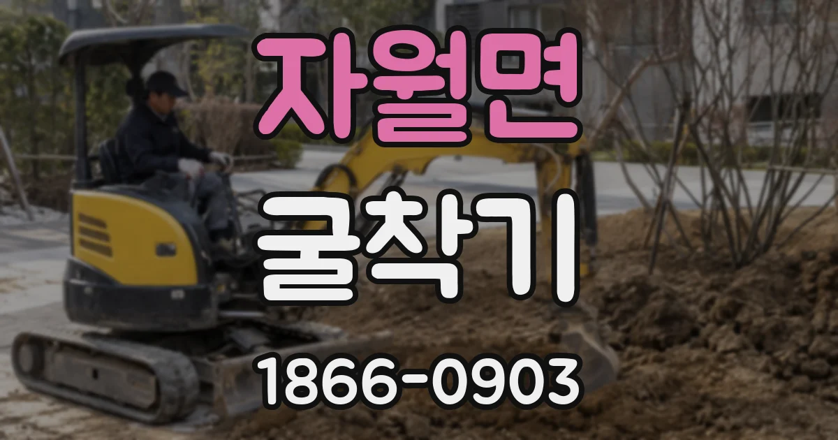 자월면 굴착기