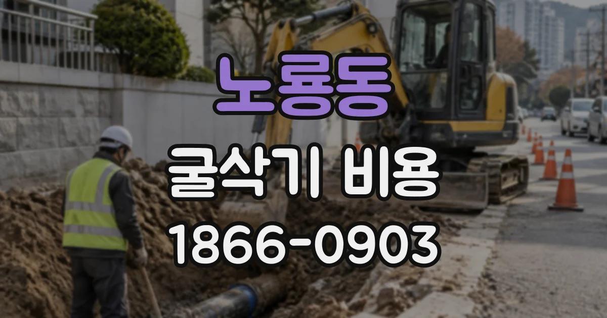 노룡동 굴삭기비용