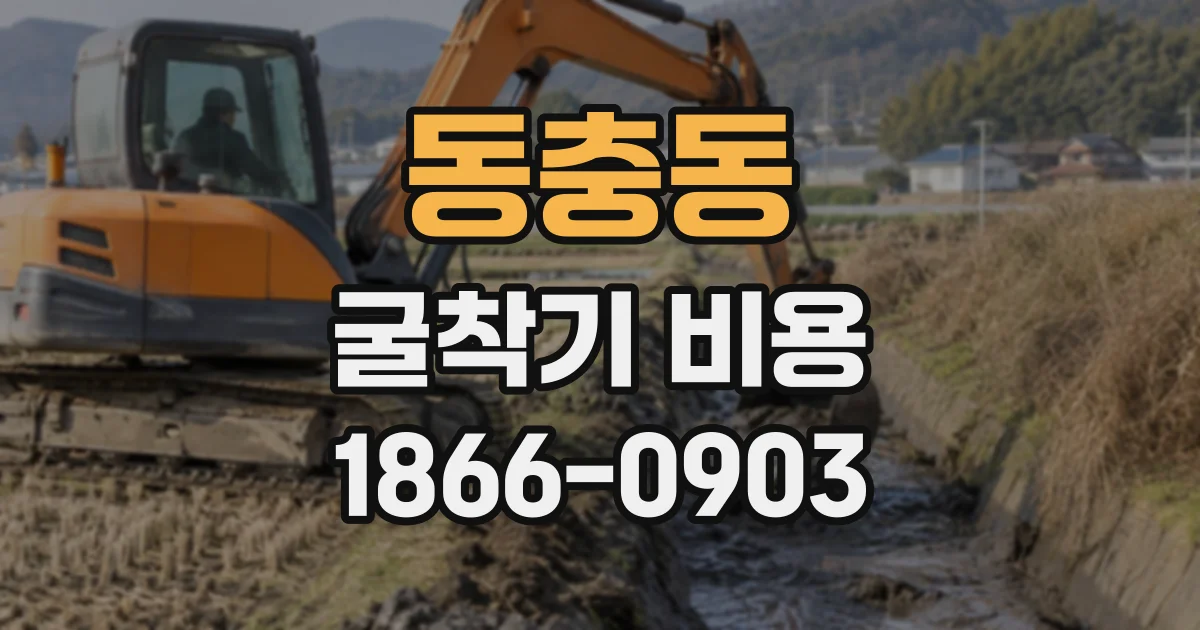 동충동 굴착기비용