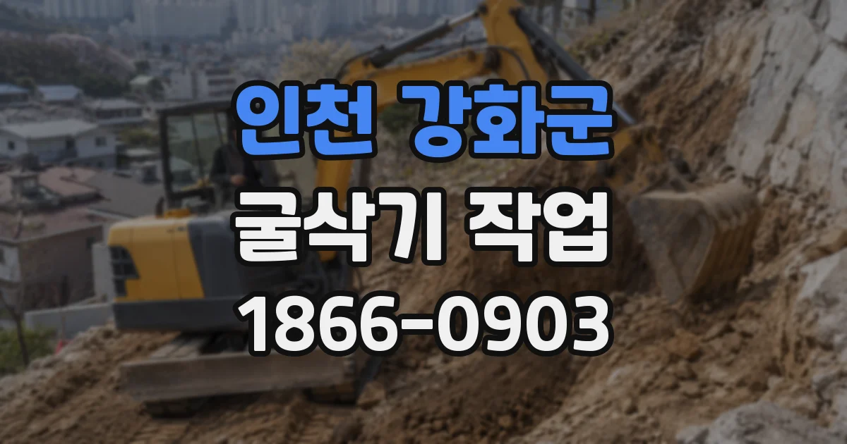 인천 강화군 굴삭기 작업