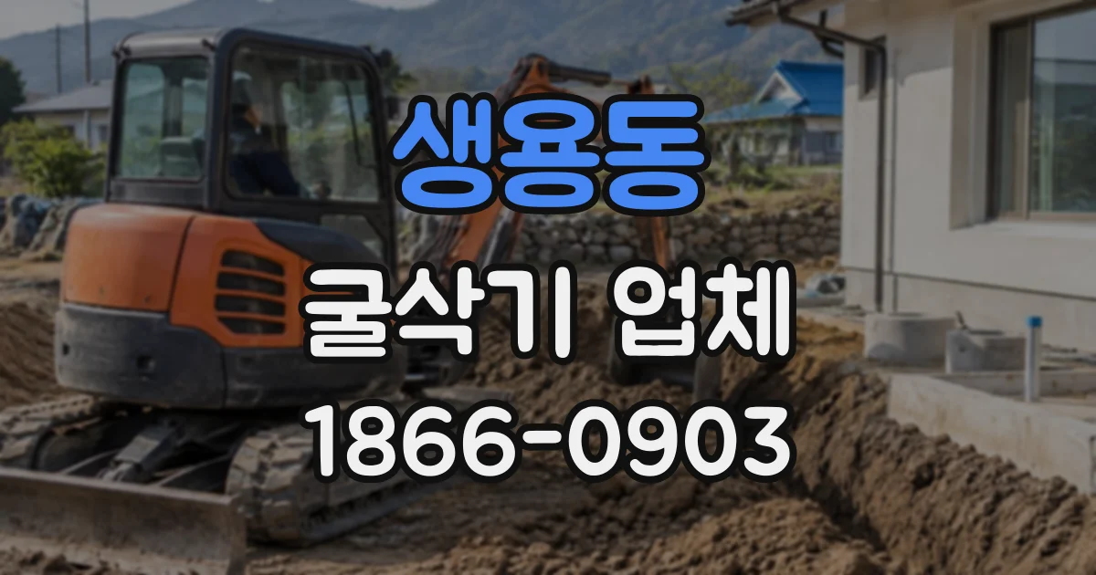 생용동 굴삭기업체