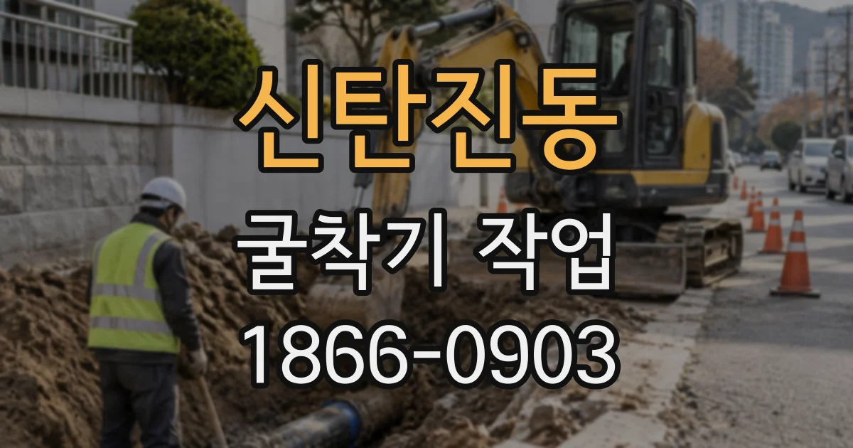 신탄진동 굴착기작업