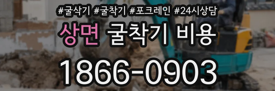 상면 굴착기 비용