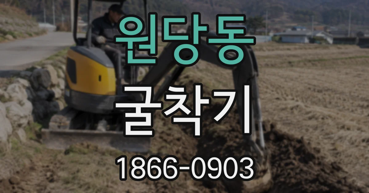 원당동 굴착기