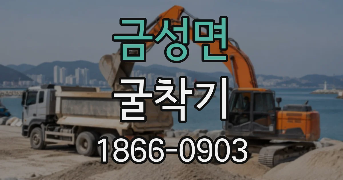 금성면 굴착기