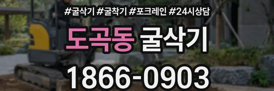 도곡동 굴삭기