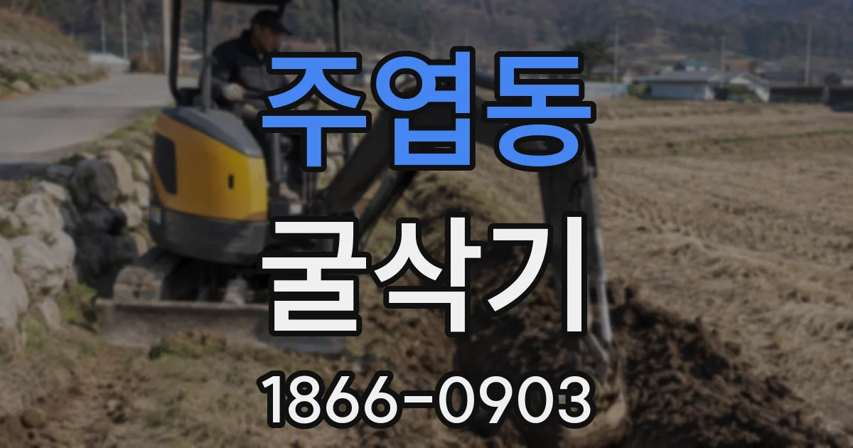 주엽동 굴삭기