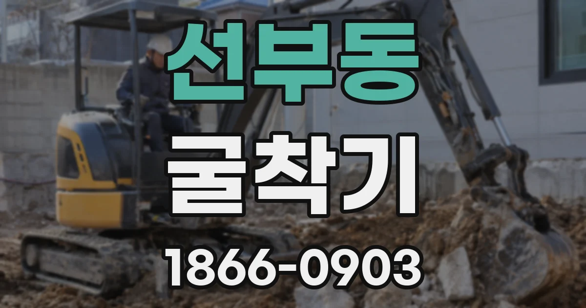 선부동 굴착기