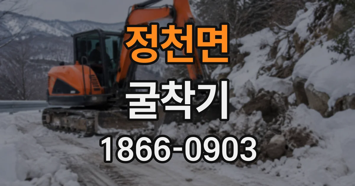 정천면 굴착기