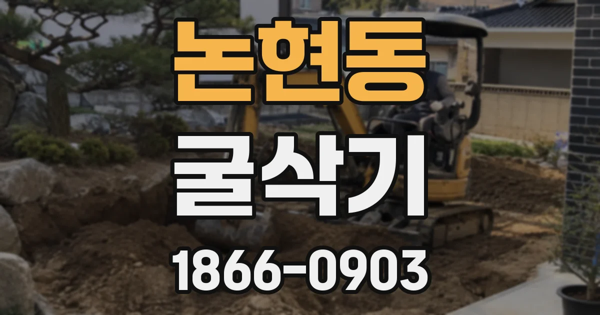 논현동 굴삭기