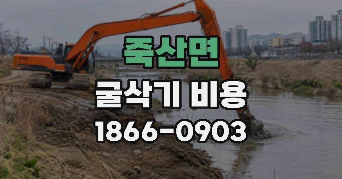 죽산면 굴삭기비용