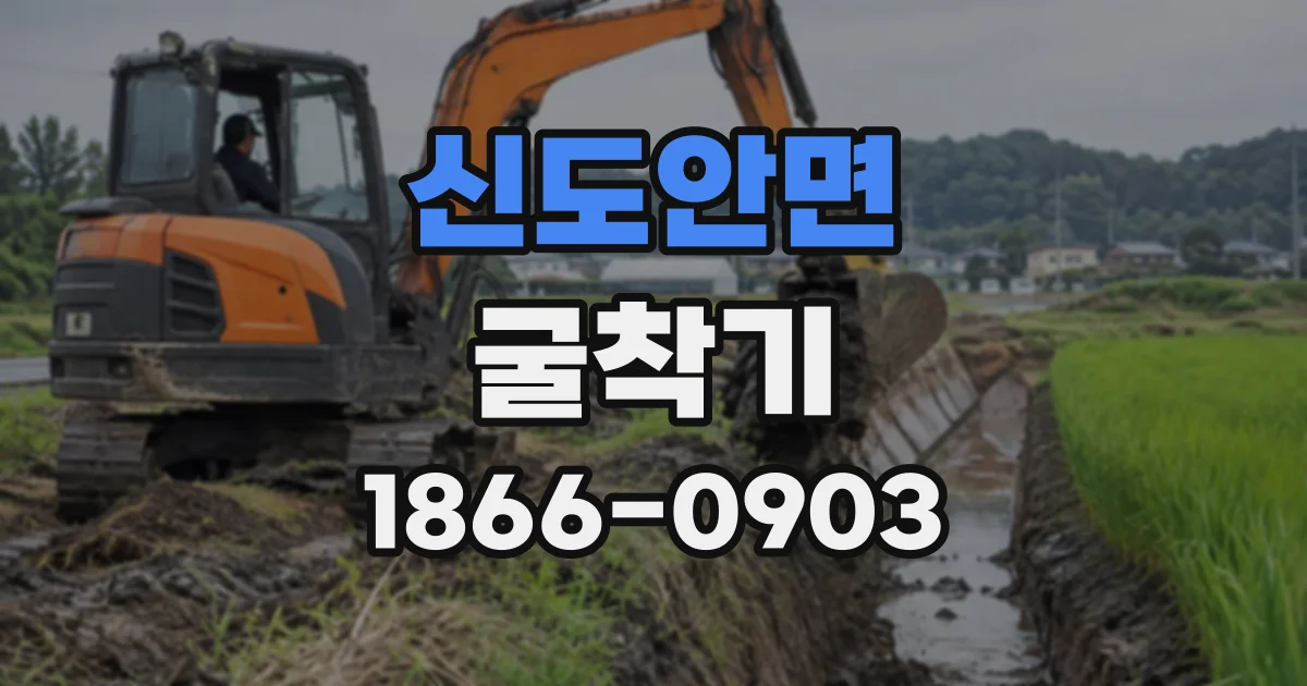 신도안면 굴착기