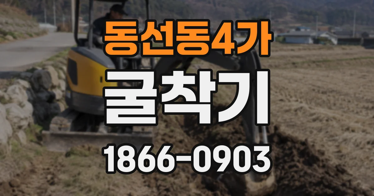 동선동4가 굴착기