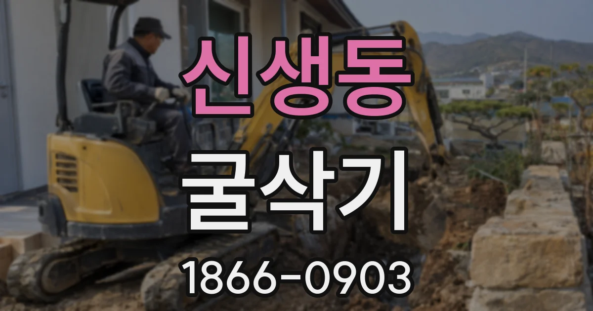 신생동 굴삭기