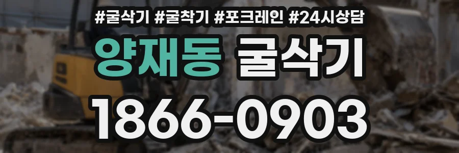양재동 굴삭기