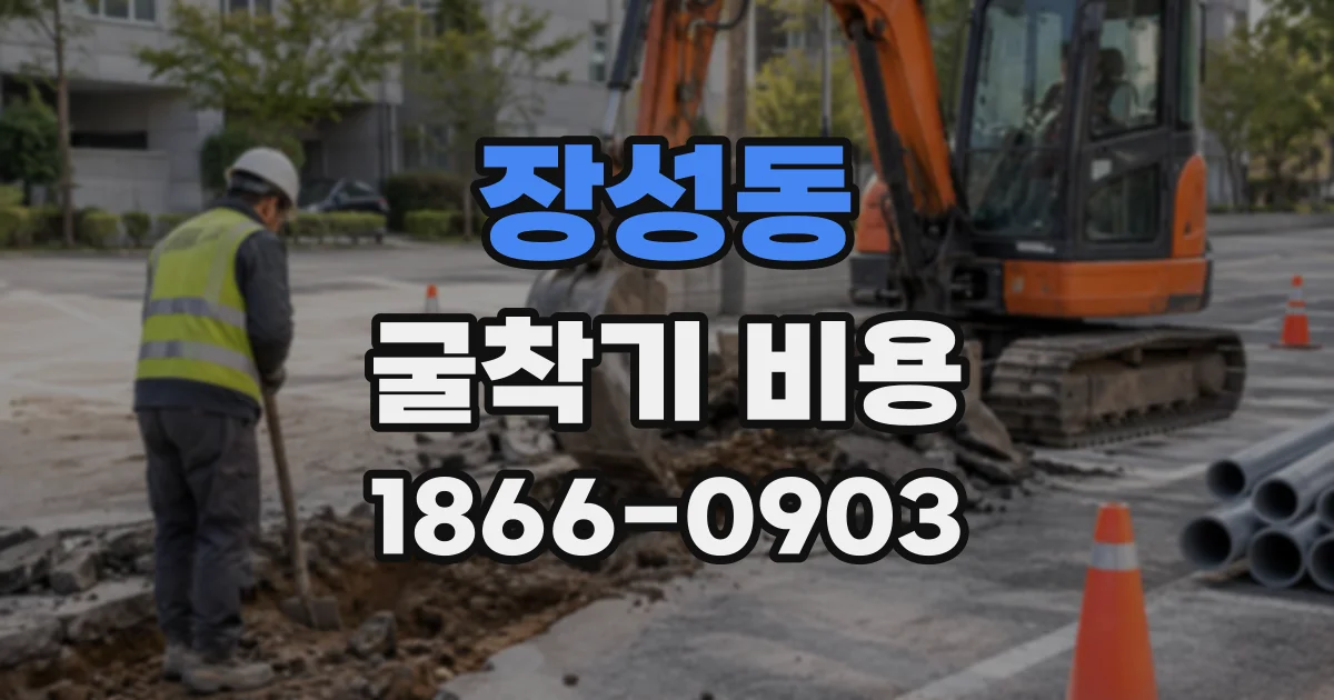 장성동 굴착기비용
