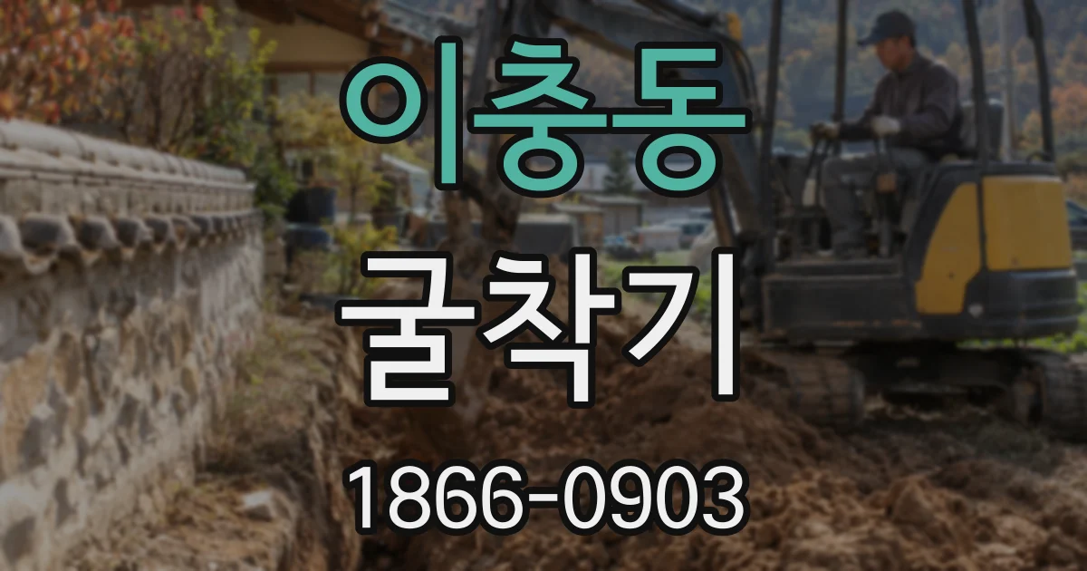 이충동 굴착기