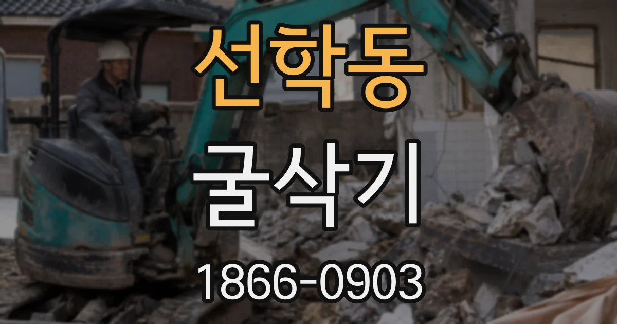 선학동 굴삭기
