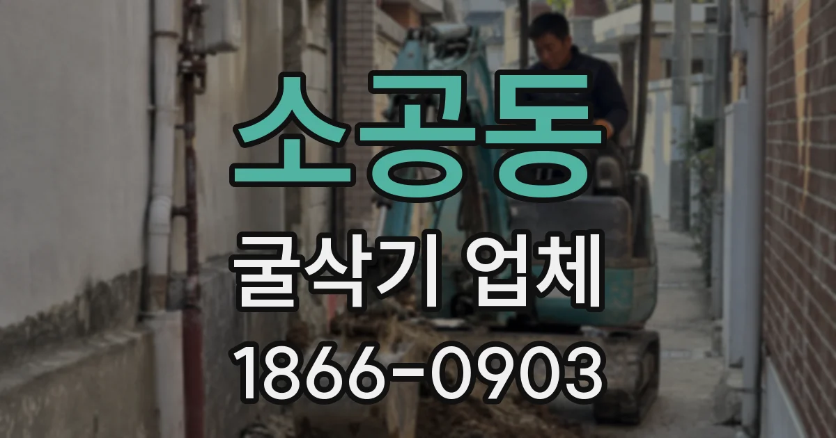 소공동 굴삭기 업체