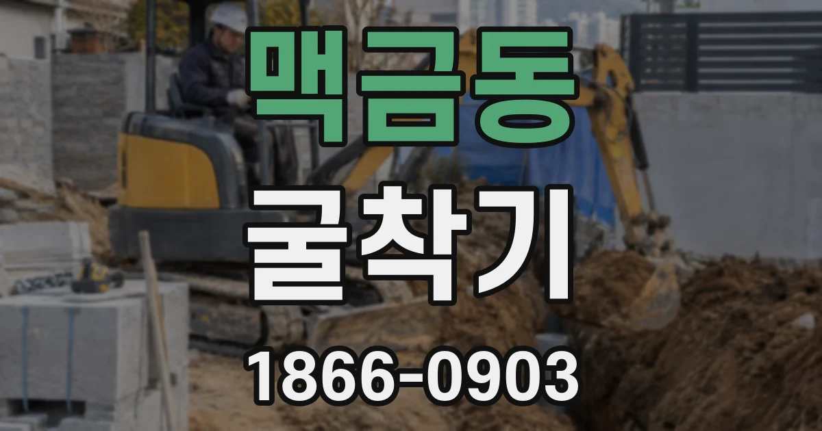 맥금동 굴착기