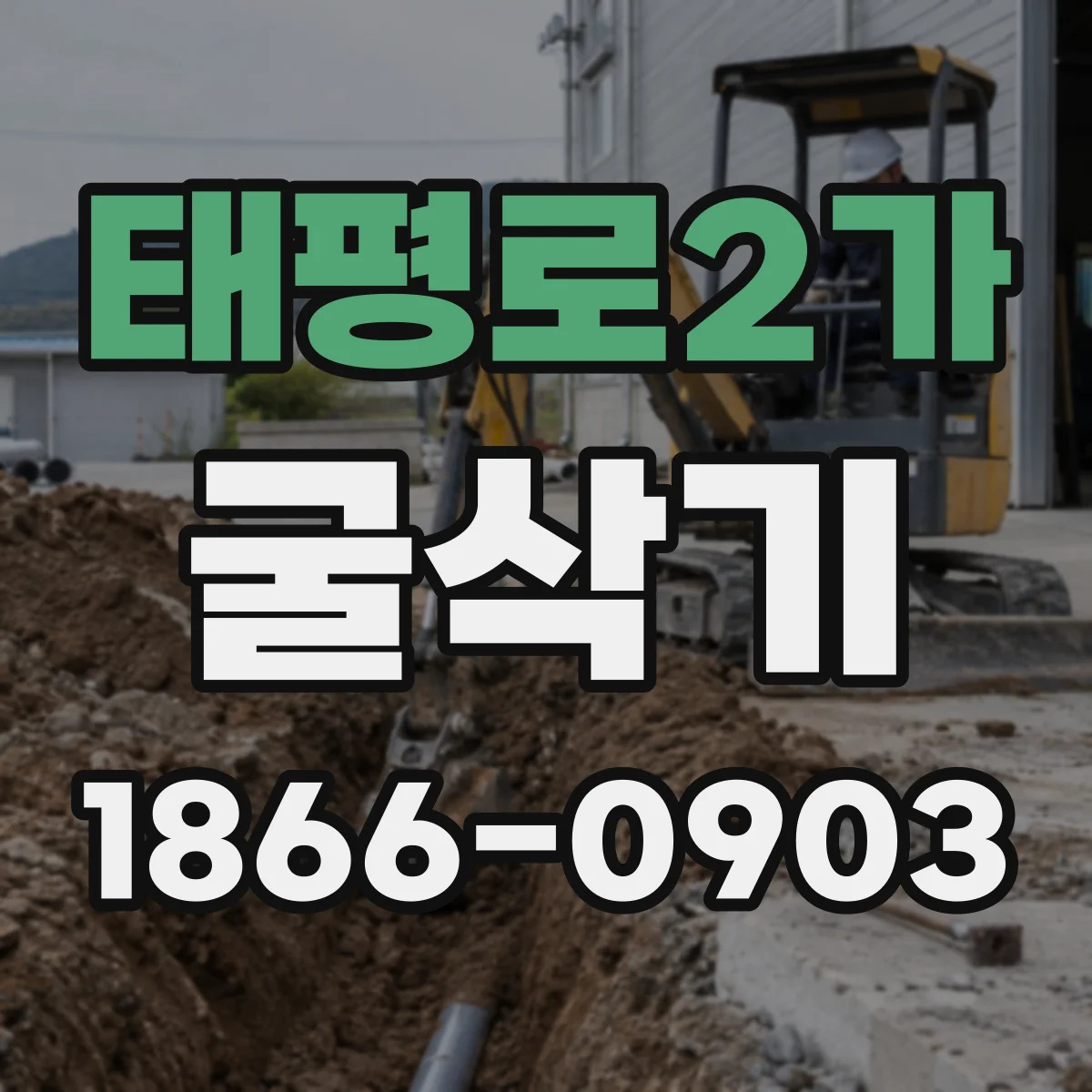 태평로2가 굴삭기