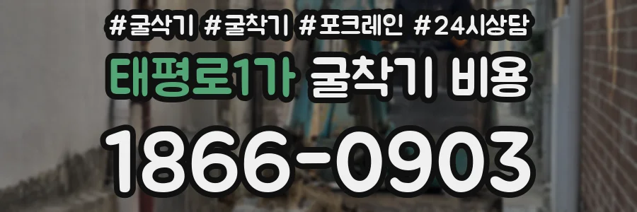 태평로1가 굴착기 비용