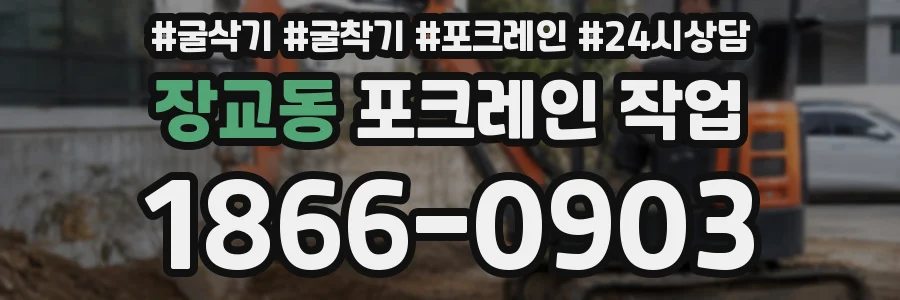 장교동 포크레인 작업