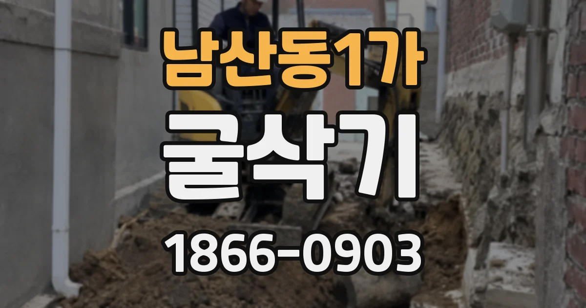 남산동1가 굴삭기