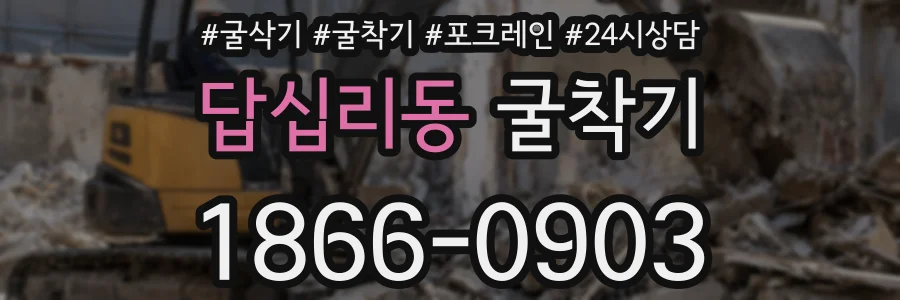 답십리동 굴착기