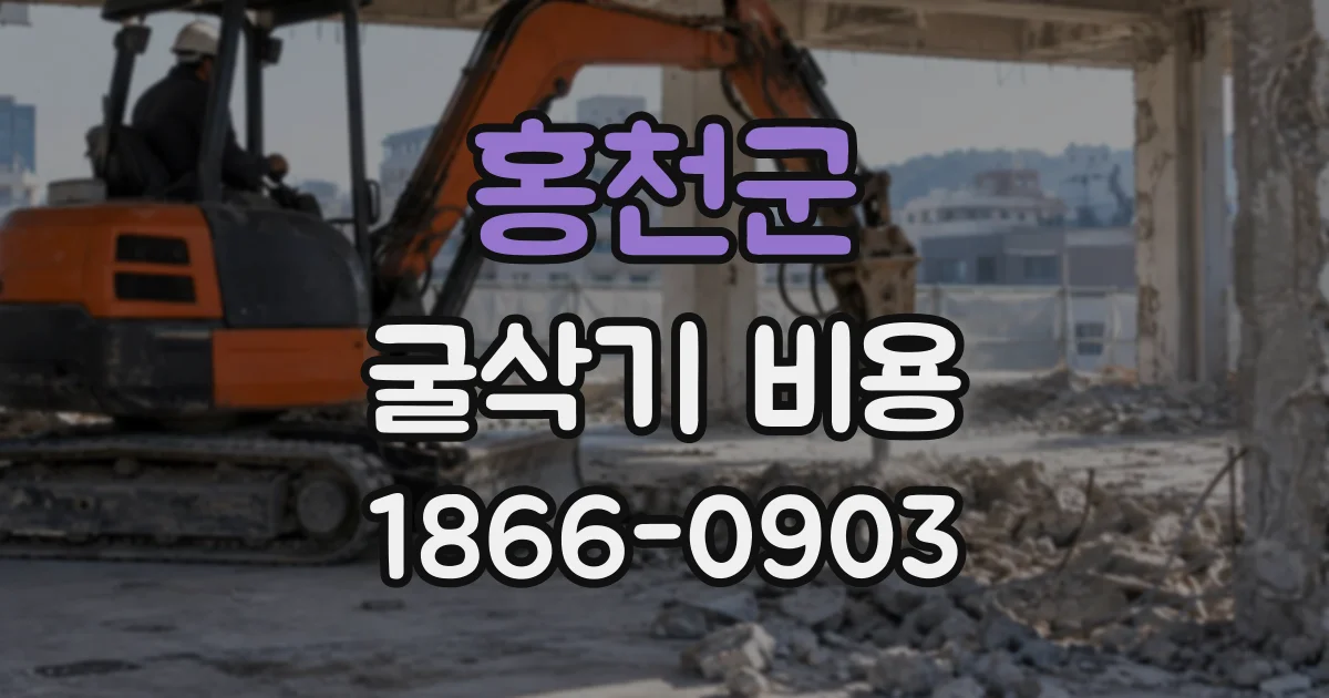 홍천군 굴삭기비용