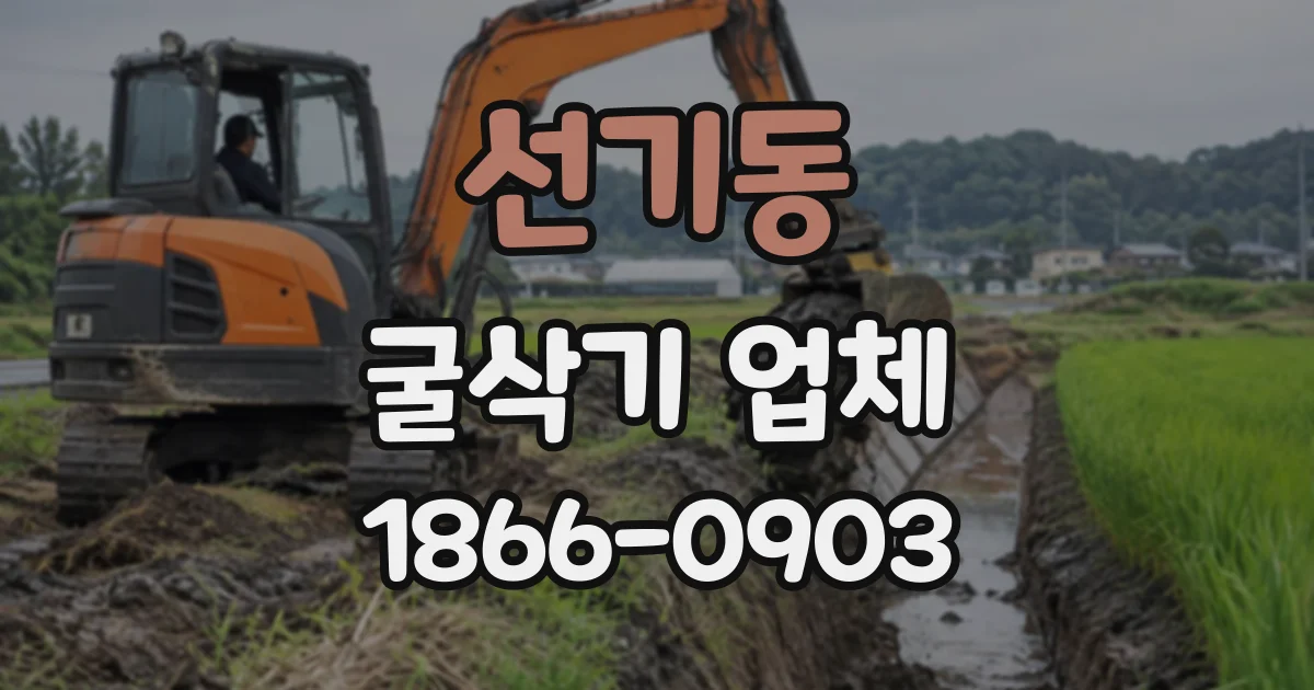 선기동 굴삭기업체