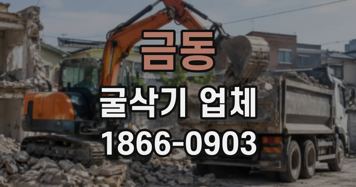 금동 굴삭기업체